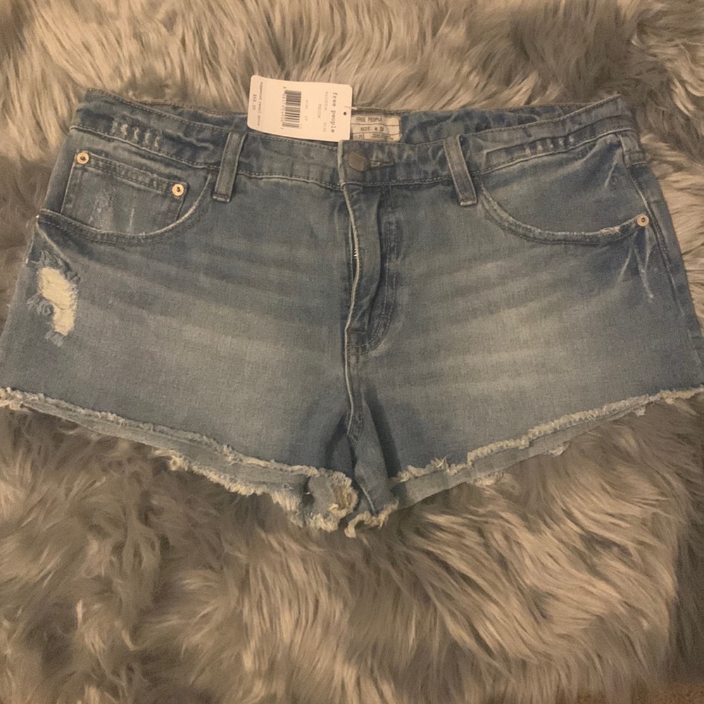Free People cut off denim shorts
